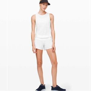 Lululemon athletica off and running white tank top
